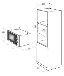 Gorenje MM817UKF/00 MHO170WM onderdelen en accessoires